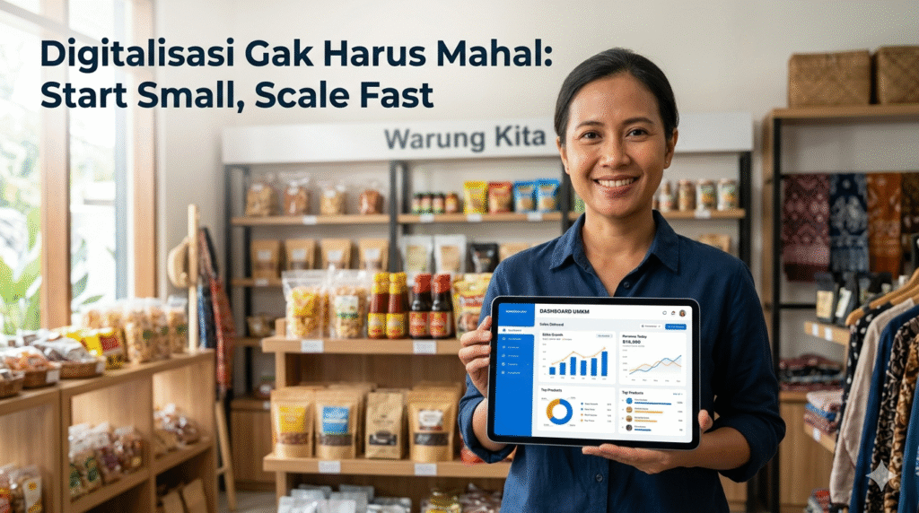 Strategi digitalisasi UMKM murah menggunakan sistem website dan ERP modular untuk pertumbuhan bisnis