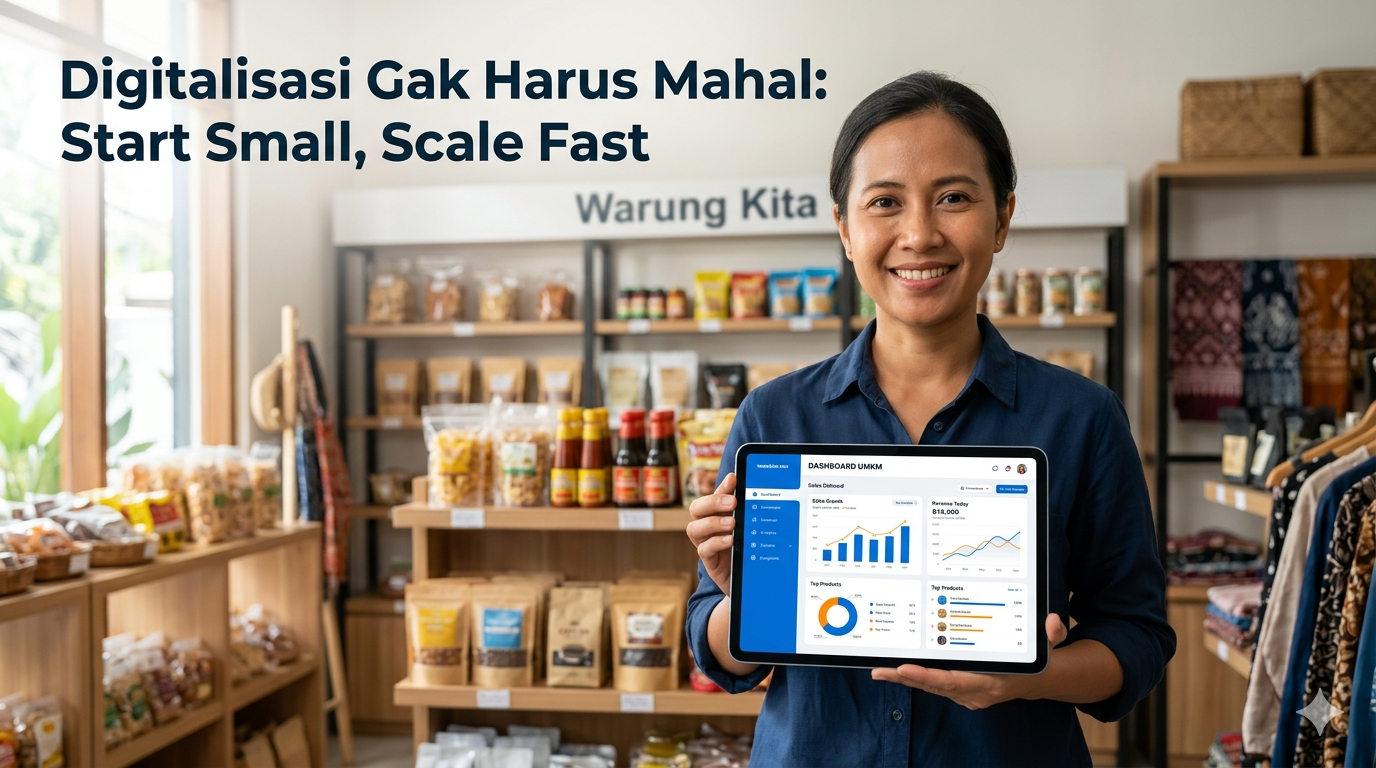 Strategi digitalisasi UMKM murah menggunakan sistem website dan ERP modular untuk pertumbuhan bisnis